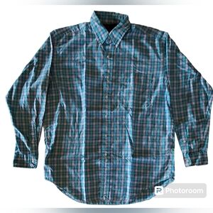 Ralph Lauren Shirt Mens Blake Size Medium Cotton Plaid Pink Pony "Cotton Candy"